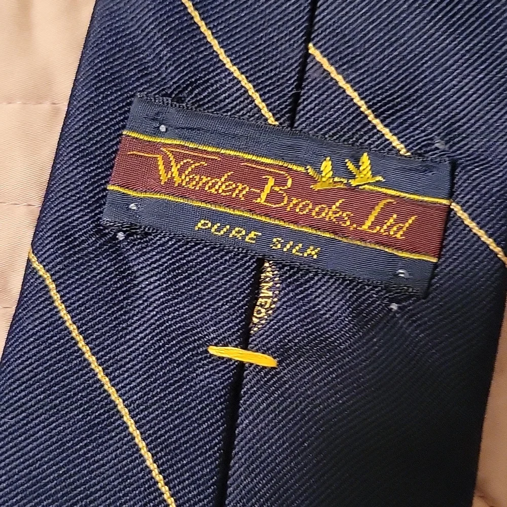 Warden Brooks Ltd Pure Silk Tie